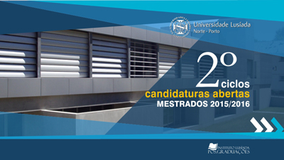 Mestrados 2015/2016 - Candidaturas Abertas