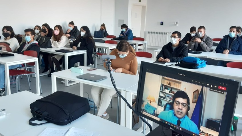 Aula Aberta com o Embaixador Luís Faro Ramos e com o Secretário de Estado da Internacionalização, Eurico Dias